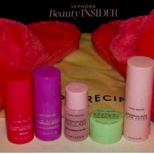 Glow Recipe Pink Slippers 8.5 9 9.5 Moisturizer Serum Watermelon Glow Toner Set